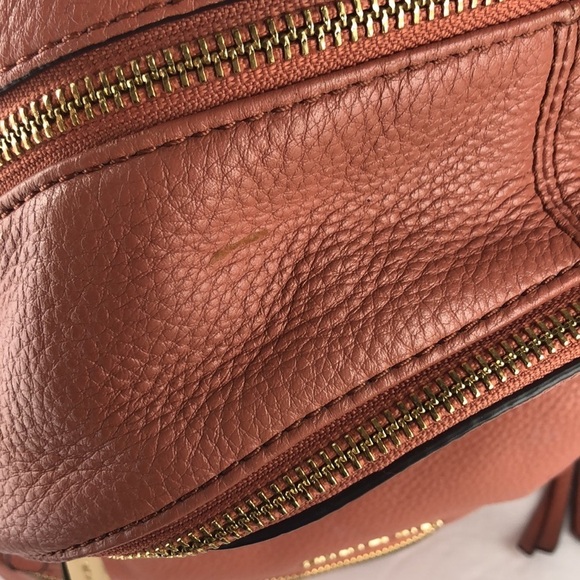 Michael Kors Rhea Medium Leather Designer Chic Fashionable Backpack MK - Picture 7 of 16